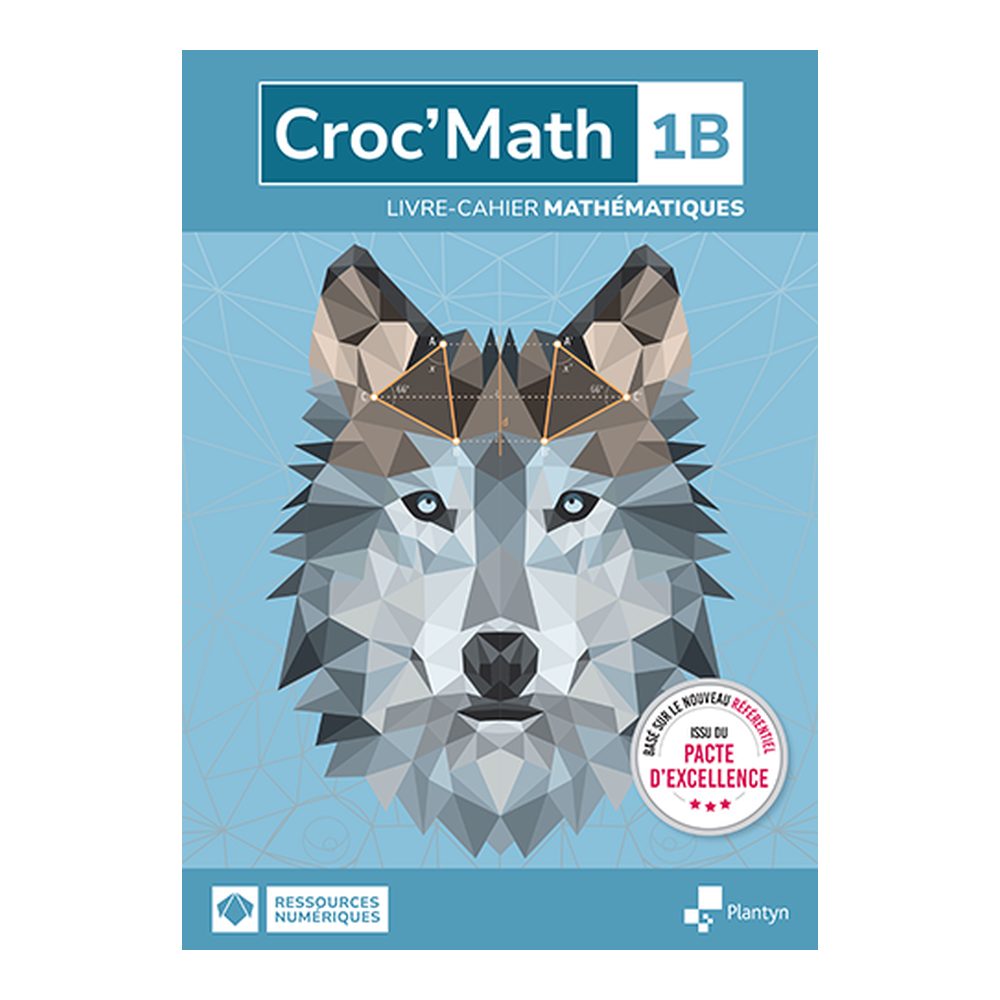 Croc'Math 1B Livre-cahier (+ Scoodle) - Edition Pacte