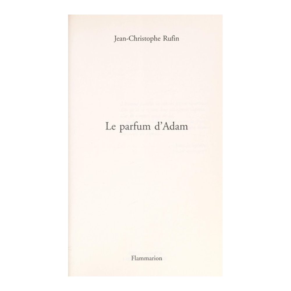 Le parfum d'Adam