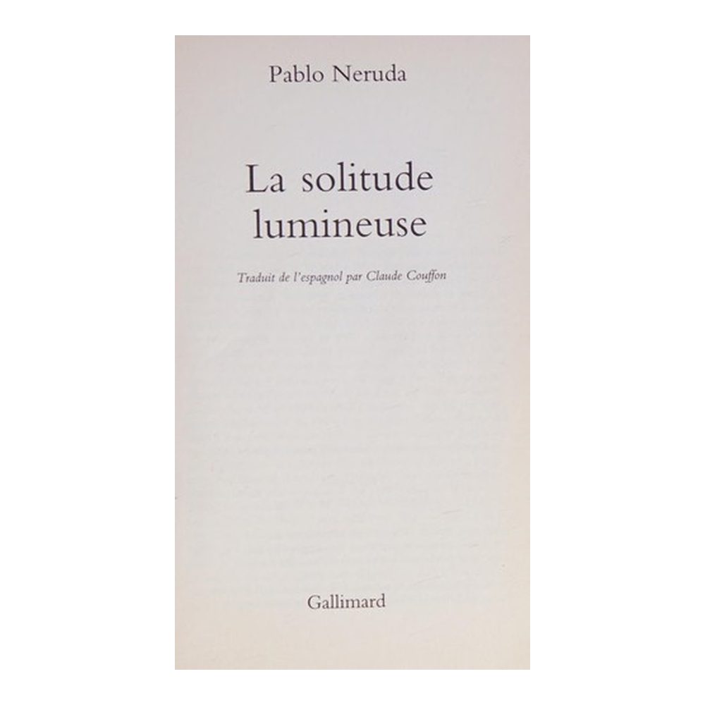 La solitude lumineuse