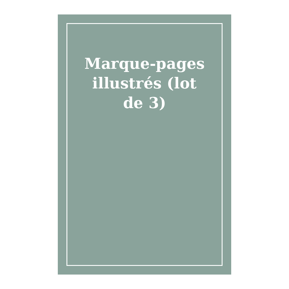 [PAP002] Marque-pages illustrés (lot de 3)