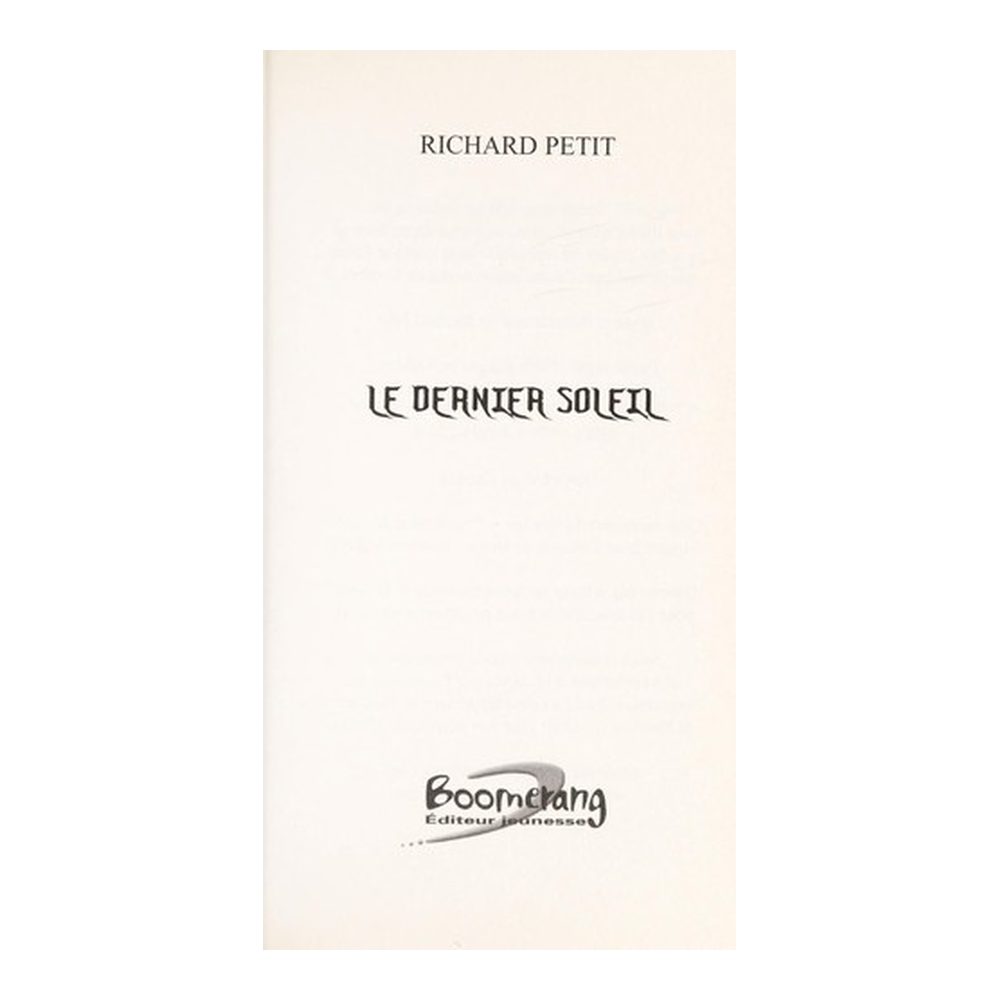 Le dernier soleil