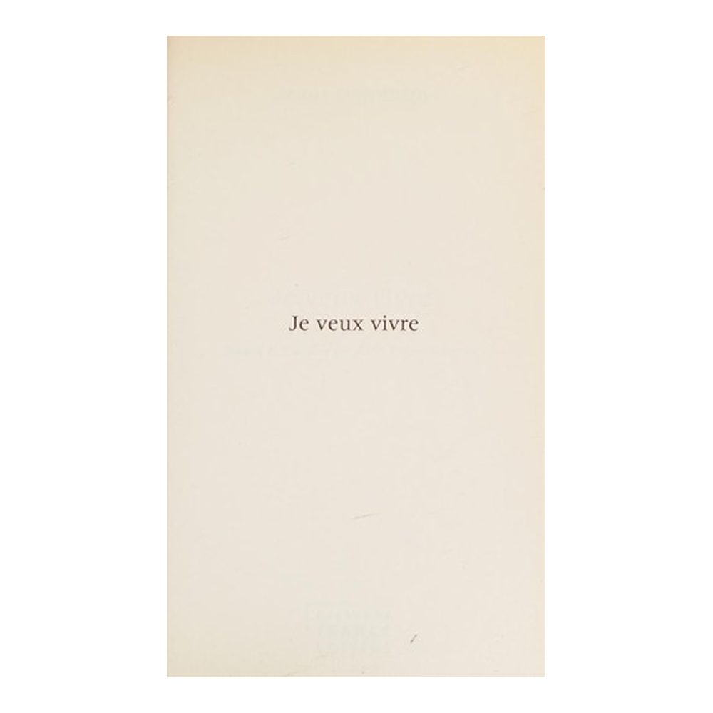 Je veux vivre